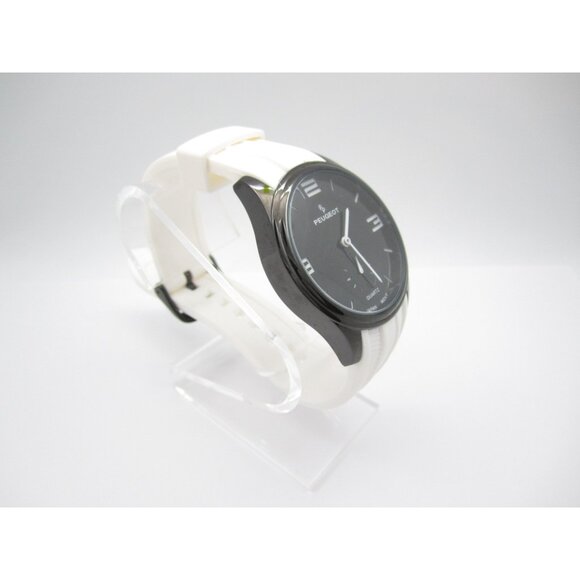 Men Peugeot Quartz 3ATM WR Analog 42mm Round Watch (I14) "New Battery" - Picture 5 of 10